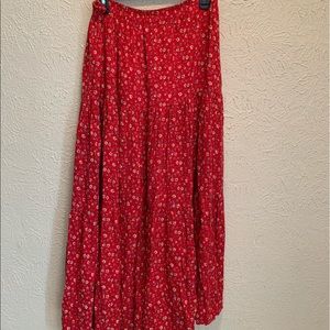 Vintage tiered skirt